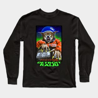 Munokam B-Movie Double Feature at The Redford Theater! - Pete Coe's Detroit Kaiju Series Long Sleeve T-Shirt